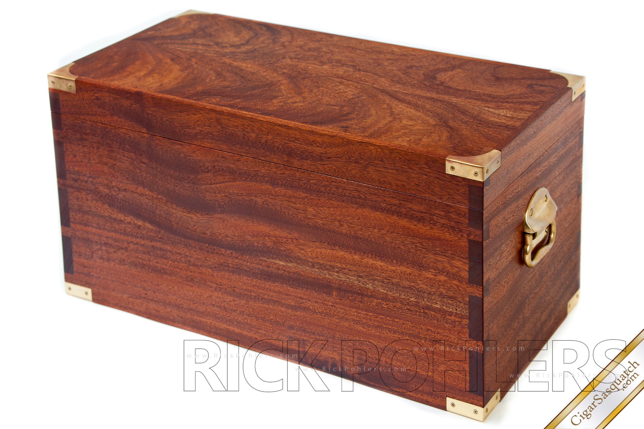 Hand-Crafted African Mahogany Cigar Humidor